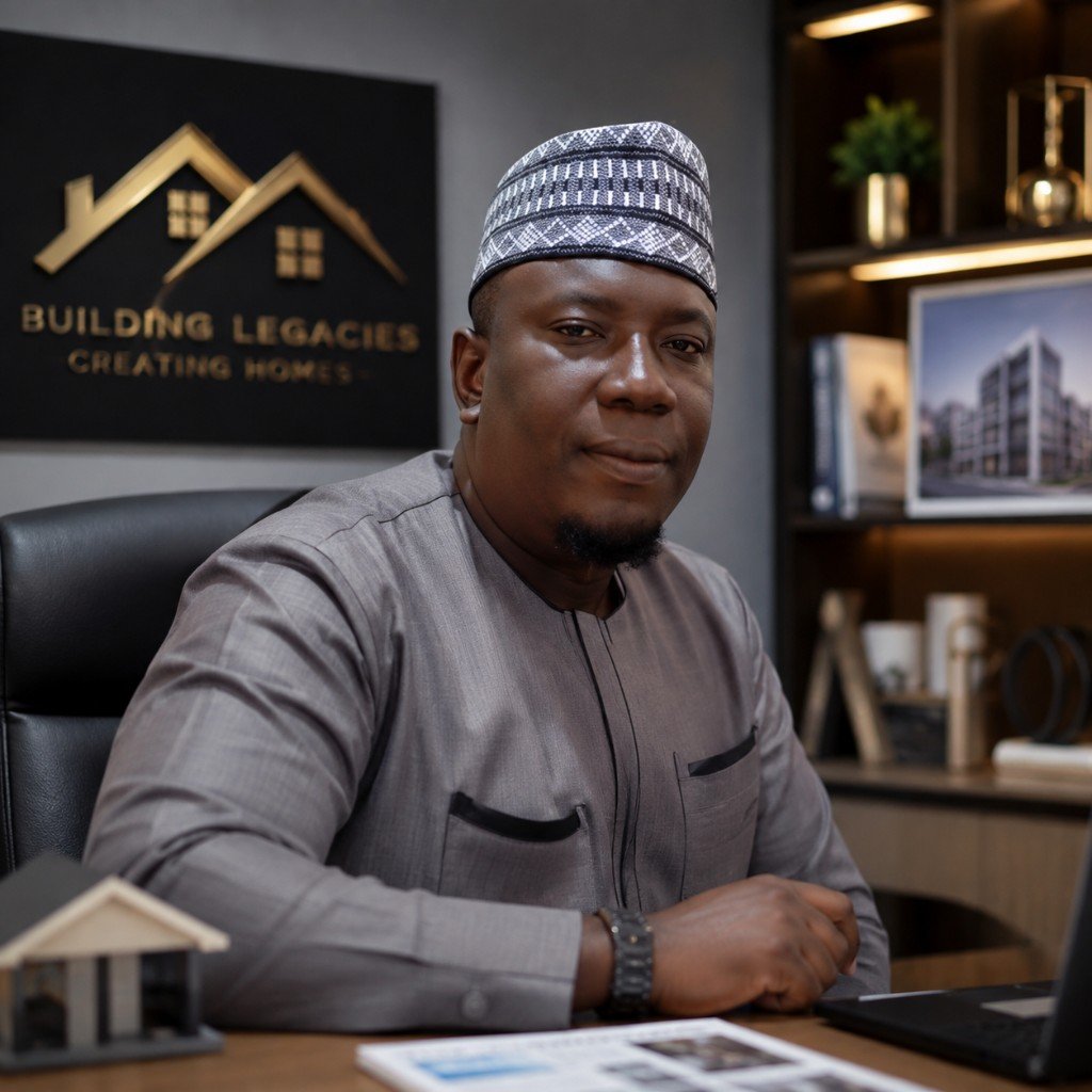 Olalekan Razaq, CEO of Olalekan Razaq and Partners, in the office