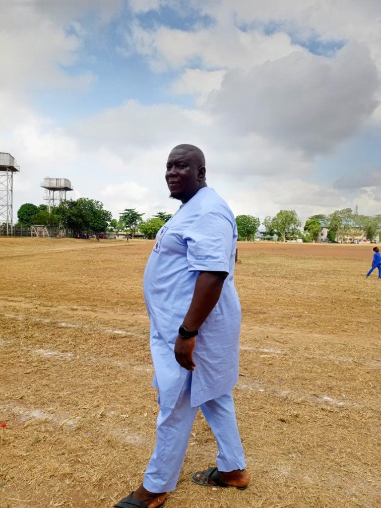 Olalekan Razaq during a real estate site inspection in Lagos